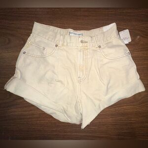 Free People Cream Shorts